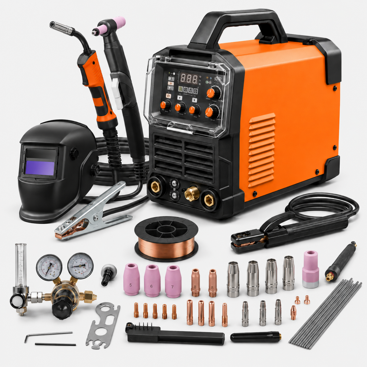 VoltWeld — 8-in-1 welder with full accessory kit